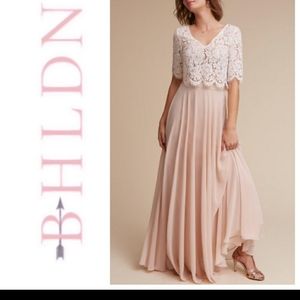 BHLDN Jenny Yoo Blush Skirt